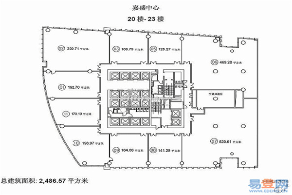 20-23层平面图