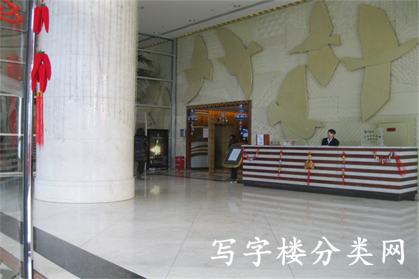 2012年1月4日拍摄的A座大堂景色