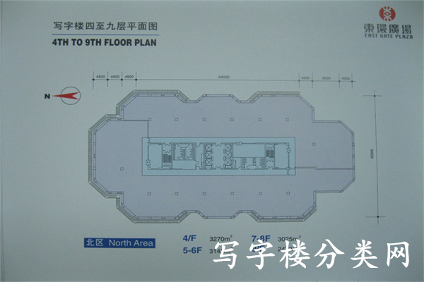 东环广场北座平面图