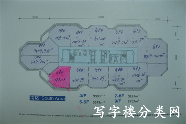 东环广场南座平面图