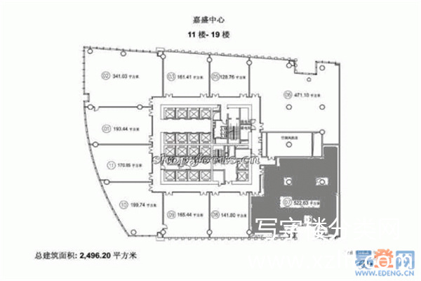 11-19层平面图