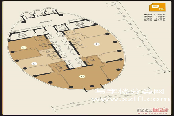 西奥中心B座平面图