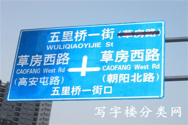 非中心（中弘国际商务花园）指示牌