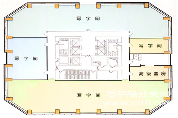 方圆大厦平面图