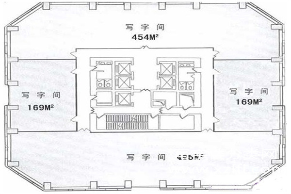 平面图写字楼