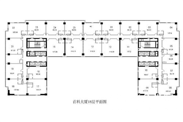 平面图18层