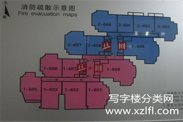 时代风帆大厦平面消防图