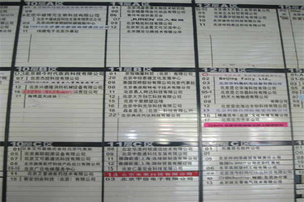 长银大厦(长安西点)入驻公司目录水牌3