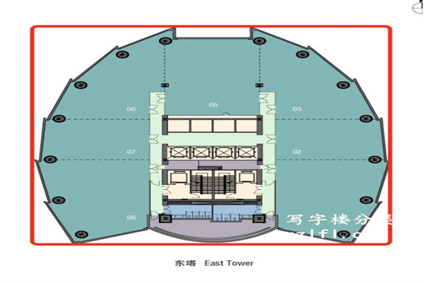 汇京双子座大厦楼层户型图
