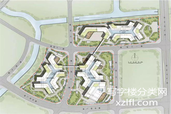 阿里巴巴北京新总部园区鸟瞰图