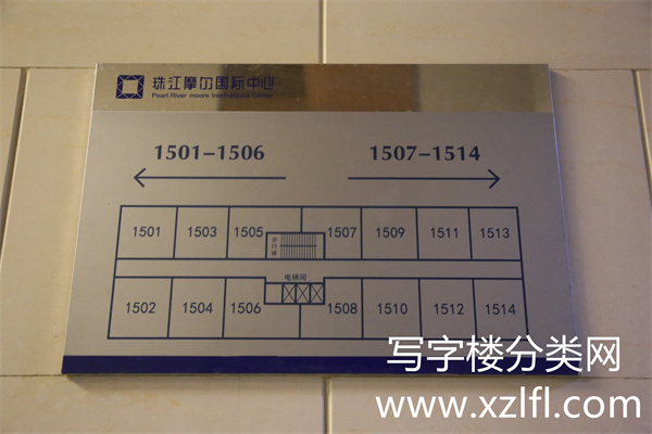 珠江摩尔国际中心3号楼15层平面图户型图