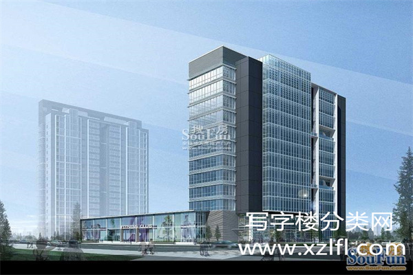 金泰地产大厦外观效果图带搜房_副本