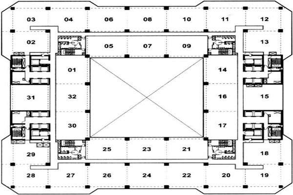 首都时代广场——中国人保大厦户型图平面图