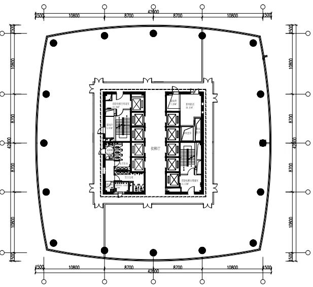 推荐出租面积：中国铁建广场A座368平米，4.8元全含，平面图、户型图