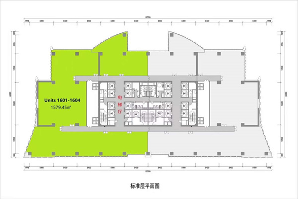 福佳大厦，总高35层，对着国贸商城