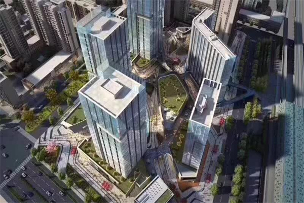 昌平区朱辛庄安居路附近的施工建设，道路管线建设，园区建设加速中