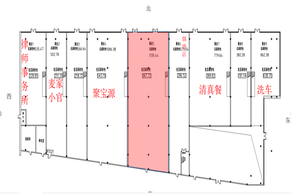 龙湖长楹天街商铺户型图